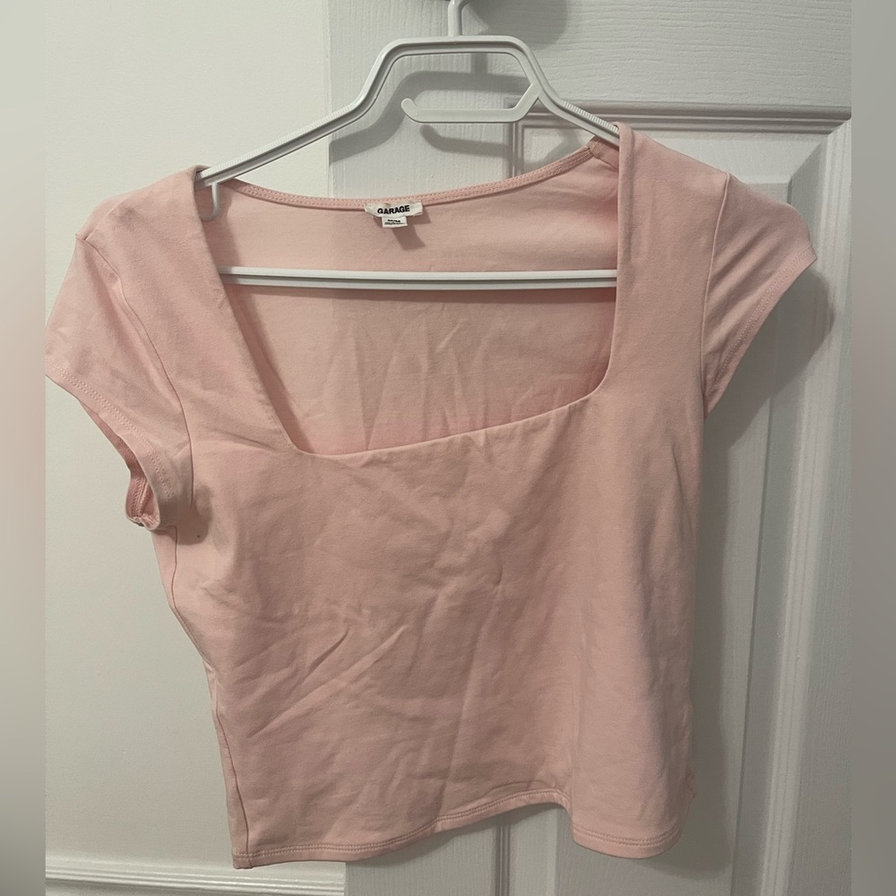 Garage Classic Blush Pink Short Sleeve Top